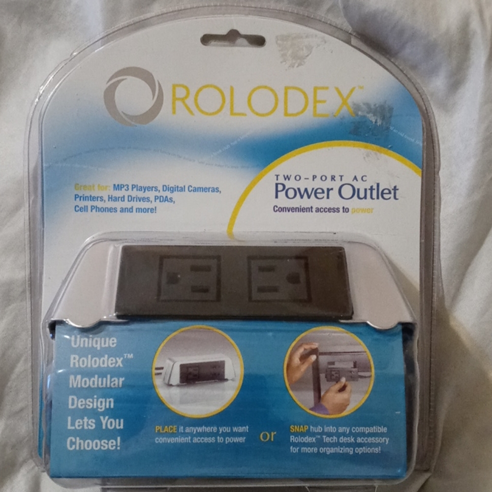 Rolodex Two-Port AC Power Outlet